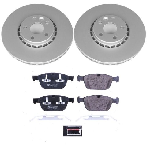 Power Stop 10-15 Volvo XC60 Front Euro-Stop Brake Kit thumbnail 1
