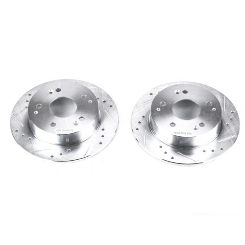 Power Stop 97-98 Acura Integra Rear Evolution Drilled & Slotted Rotors - Pair thumbnail 1