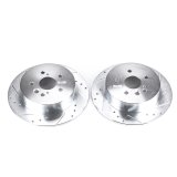 Power Stop 04-05 Toyota RAV4 Rear Evolution Drilled & Slotted Rotors - Pair thumbnail 1