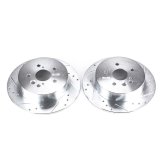 Power Stop 04-05 Toyota RAV4 Rear Evolution Drilled & Slotted Rotors - Pair thumbnail 3