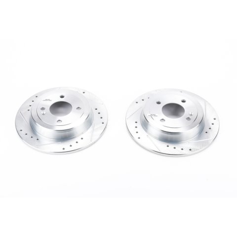 Power Stop 12-19 Hyundai Accent Rear Evolution Drilled & Slotted Rotors - Pair thumbnail 2