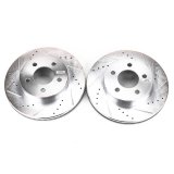Power Stop 02-07 Jeep Liberty Front Evolution Drilled & Slotted Rotors - Pair thumbnail 1
