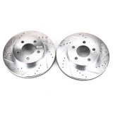 Power Stop 02-07 Jeep Liberty Front Evolution Drilled & Slotted Rotors - Pair thumbnail 3