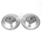 Power Stop 00-06 BMW X5 Rear Evolution Drilled & Slotted Rotors - Pair thumbnail 1