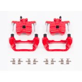 Power Stop 98-03 Subaru Forester Rear Red Calipers w/Brackets - Pair thumbnail 1