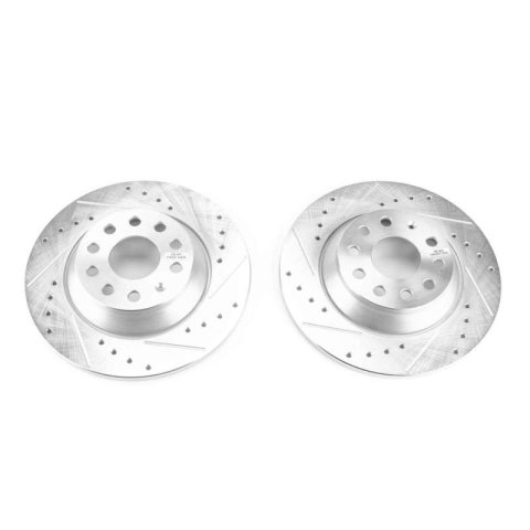 Power Stop 15-16 Audi A3 Rear Evolution Drilled & Slotted Rotors - Pair thumbnail 1