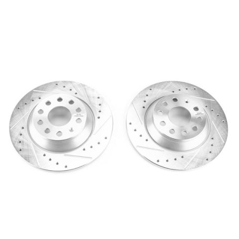 Power Stop 15-16 Audi A3 Rear Evolution Drilled & Slotted Rotors - Pair thumbnail 2