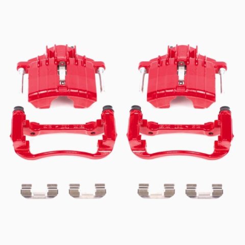 Power Stop 04-05 Chevrolet Classic Front Red Calipers w/Brackets - Pair thumbnail 3