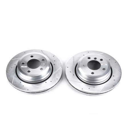 Power Stop 04-10 BMW X3 Rear Evolution Drilled & Slotted Rotors - Pair thumbnail 1