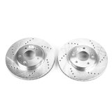 Power Stop 01-06 Hyundai Santa Fe Front Evolution Drilled & Slotted Rotors - Pair thumbnail 8