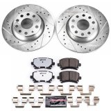 Power Stop 06-09 Audi A3 Rear Z26 Street Warrior Brake Kit thumbnail 1