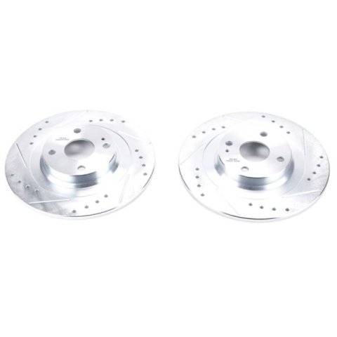 Power Stop 17-19 Fiat 124 Spider Rear Evolution Drilled & Slotted Rotors - Pair thumbnail 3