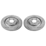 Power Stop 10-11 Audi S4 Rear Evolution Drilled & Slotted Rotors - Pair thumbnail 1