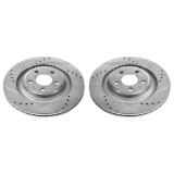 Power Stop 10-11 Audi S4 Rear Evolution Drilled & Slotted Rotors - Pair thumbnail 3
