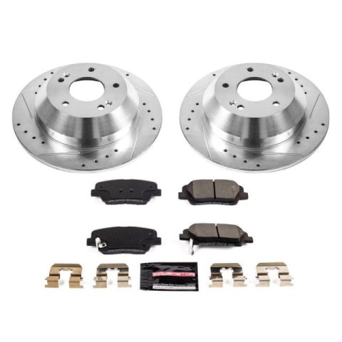 Power Stop 10-18 Hyundai Santa Fe Rear Z23 Evolution Sport Brake Kit thumbnail 3