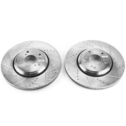 Power Stop 17-18 Acura ILX Front Evolution Drilled & Slotted Rotors - Pair thumbnail 1