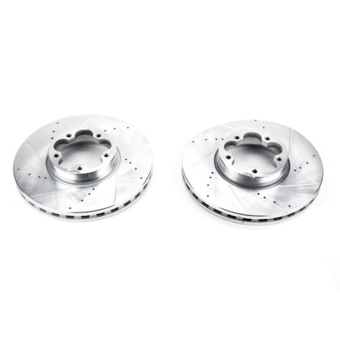 Power Stop 15-19 Ford Transit-350 HD Front Evolution Drilled & Slotted Rotors - Pair thumbnail 1
