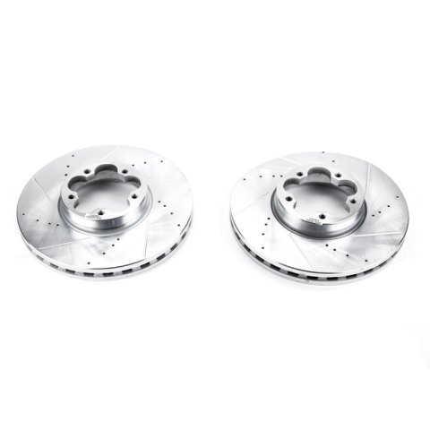 Power Stop 15-19 Ford Transit-350 HD Front Evolution Drilled & Slotted Rotors - Pair thumbnail 2