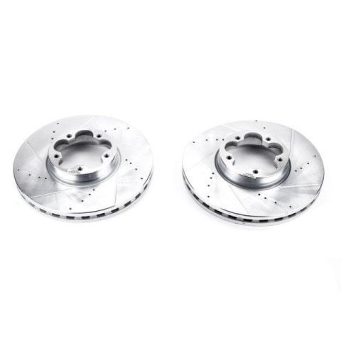 Power Stop 15-19 Ford Transit-350 HD Front Evolution Drilled & Slotted Rotors - Pair thumbnail 3