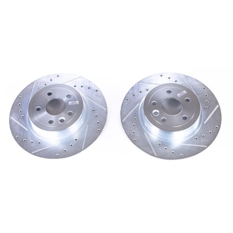 Power Stop 16-18 Land Rover Range Rover Evoque Rear Evolution Drilled & Slotted Rotors - Pair thumbnail 1