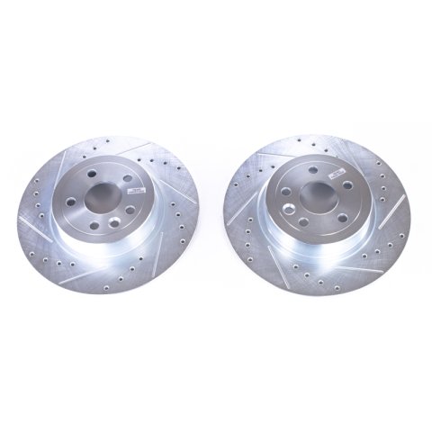 Power Stop 16-18 Land Rover Range Rover Evoque Rear Evolution Drilled & Slotted Rotors - Pair thumbnail 2