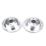 Power Stop 07-18 Chevrolet Silverado 1500 Rear Evolution Drilled & Slotted Rotors - Pair thumbnail 1