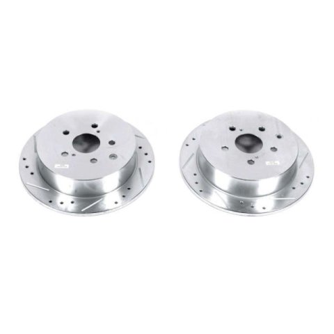 Power Stop 10-15 Lexus RX350 Rear Evolution Drilled & Slotted Rotors - Pair thumbnail 1