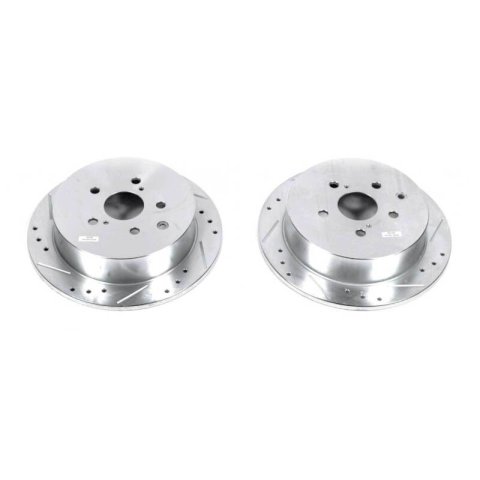 Power Stop 10-15 Lexus RX350 Rear Evolution Drilled & Slotted Rotors - Pair thumbnail 2