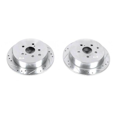 Power Stop 10-15 Lexus RX350 Rear Evolution Drilled & Slotted Rotors - Pair thumbnail 3