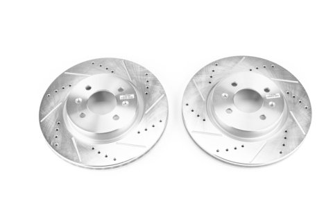 Power Stop 2018 Hyundai Accent Front Evolution Drilled & Slotted Rotors - Pair thumbnail 3