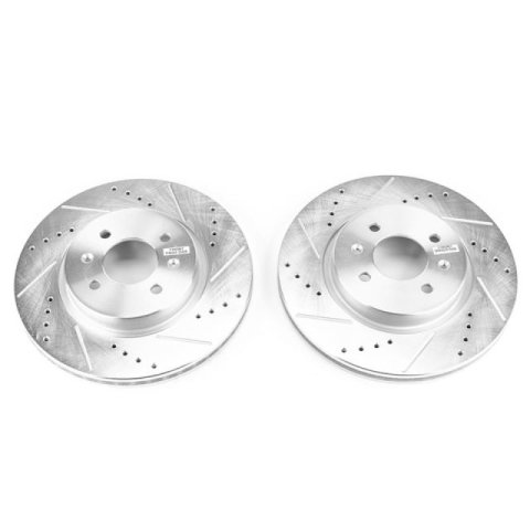 Power Stop 2018 Hyundai Accent Front Evolution Drilled & Slotted Rotors - Pair thumbnail 9