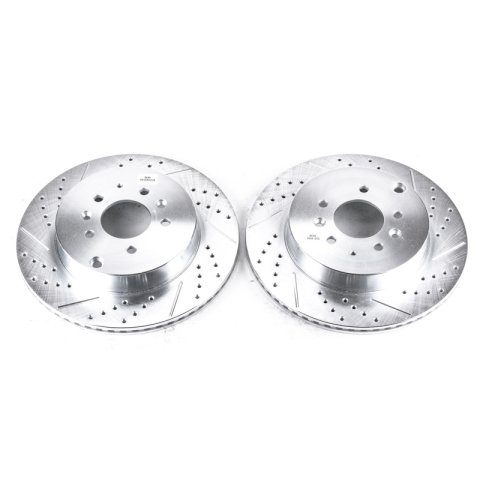 Power Stop 07-15 Mazda CX-9 Rear Evolution Drilled & Slotted Rotors - Pair thumbnail 1