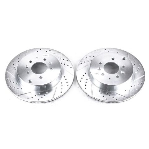 Power Stop 07-15 Mazda CX-9 Rear Evolution Drilled & Slotted Rotors - Pair thumbnail 3