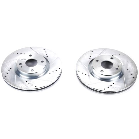 Power Stop 17-19 Fiat 124 Spider Front Evolution Drilled & Slotted Rotors - Pair thumbnail 2