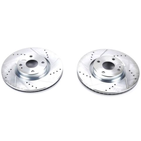 Power Stop 17-19 Fiat 124 Spider Front Evolution Drilled & Slotted Rotors - Pair thumbnail 3