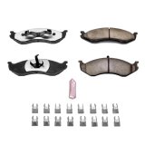 Power Stop 90-01 Jeep Cherokee Front Z36 Truck & Tow Brake Pads w/Hardware thumbnail 1