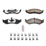 Power Stop 90-01 Jeep Cherokee Front Z36 Truck & Tow Brake Pads w/Hardware thumbnail 2