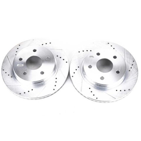 Power Stop 07-09 Chrysler Aspen Front Evolution Drilled & Slotted Rotors - Pair thumbnail 1