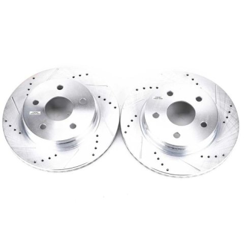 Power Stop 07-09 Chrysler Aspen Front Evolution Drilled & Slotted Rotors - Pair thumbnail 3