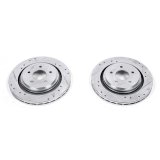 Power Stop 06-09 Cadillac XLR Rear Evolution Drilled & Slotted Rotors - Pair thumbnail 1