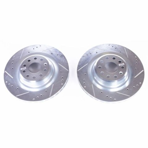 Power Stop 12-18 Tesla Model S Rear Evolution Drilled & Slotted Rotors - Pair thumbnail 3