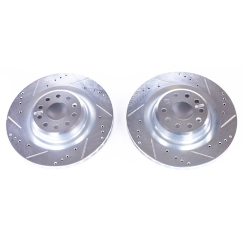 Power Stop 12-18 Tesla Model S Rear Evolution Drilled & Slotted Rotors - Pair thumbnail 9