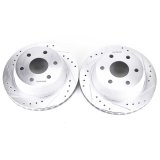 Power Stop 02-06 Cadillac Escalade Rear Evolution Drilled & Slotted Rotors - Pair thumbnail 1