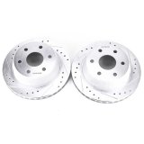 Power Stop 02-06 Cadillac Escalade Rear Evolution Drilled & Slotted Rotors - Pair thumbnail 3