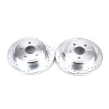 Power Stop 06-10 Jeep Commander Rear Evolution Drilled & Slotted Rotors - Pair thumbnail 1