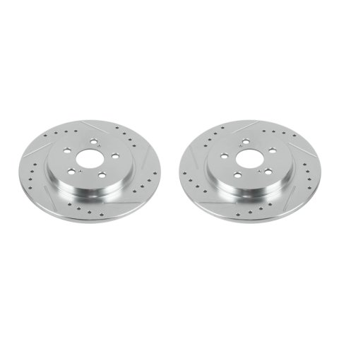 Power Stop 11-17 Lexus CT200h Rear Evolution Drilled & Slotted Rotors - Pair thumbnail 1
