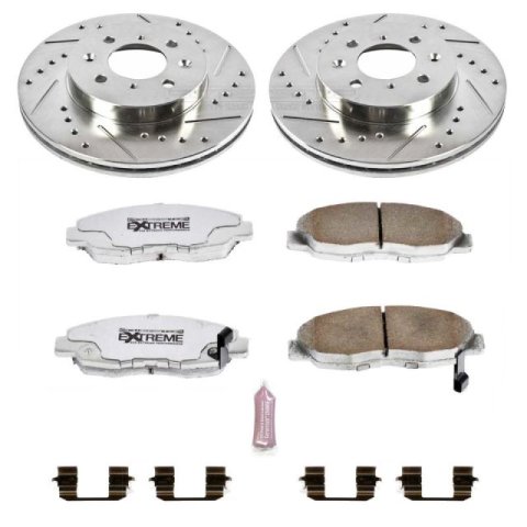 Power Stop 96-05 Honda Civic Front Z26 Street Warrior Brake Kit thumbnail 1