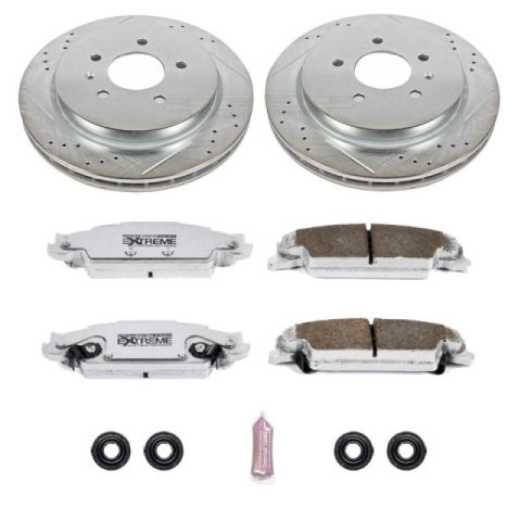 Power Stop 03-07 Cadillac CTS Rear Z26 Street Warrior Brake Kit thumbnail 1