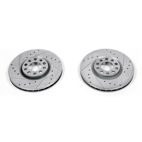 Power Stop 15-17 Chrysler 200 Front Evolution Drilled & Slotted Rotors - Pair thumbnail 2