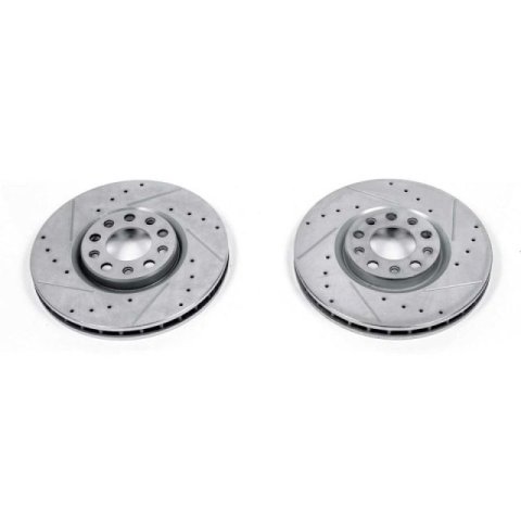 Power Stop 15-17 Chrysler 200 Front Evolution Drilled & Slotted Rotors - Pair thumbnail 9